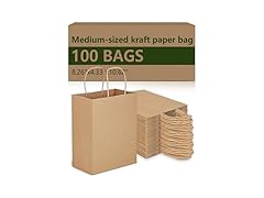 Gift Bags 8x4.25x10.5 100Pcs