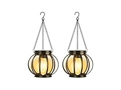 siruitong B0F8NP33SY 2 Pack Solar Lantern - Pumpkin