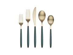 Cambridge Kiernan Forest Green 20-Piece Flatware Set