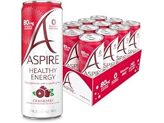 12pk ASPIRE® Cranberry, Healthy Energy Drink