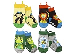 Monkey, Lion & Dino Socks