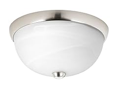 1-Light Flush Mount, Brushed Nickel