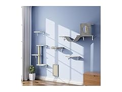 NUNU LAB Wall Mounted Cat Furniture Set - 6 Pcs