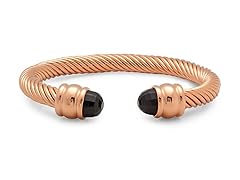 18k Rose Gold Plated Cable Bracelet