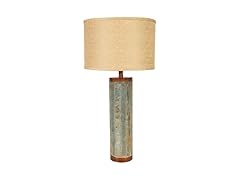 31-Inch Slate Cylinder Table Lamp