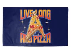 "Live Long And Pizza" 3' x 2' Rug