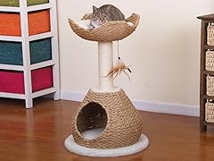 29" Paper Rope Cat Condo and Perch