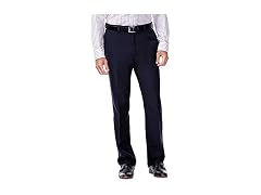 Haggar Men Repreve Stria Flat Front Dress Pant