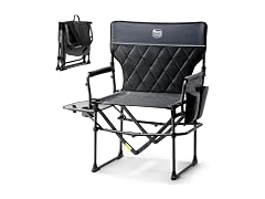 TIMBER RIDGE Black Heavy Duty Camping Chair