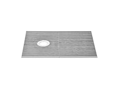Shower Curb Kit, 60"x38" Shower Pan Kit with