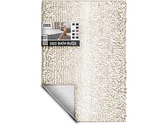 Hearth & Harbor Bathroom Rugs, Chenille Bath Mat