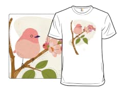 Pink Feather and Delicate Blossoms
