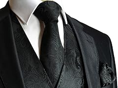 Men's Paisley Set - Black