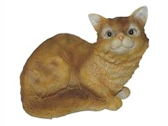 Cat Sitting Down Statue, Yellow