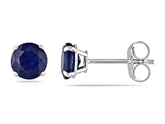 14k White Gold 1 1/5ct Sapphire Earrings