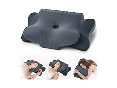 FAIORD Cervical Neck Pillow, Dark Grey