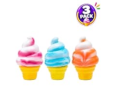 Titan Squishy Sensory Relief, Ice Cream Cone, 3PK