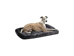 New World Gray Faux Fur Bolster Dog Bed