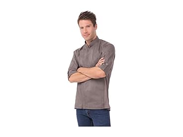 Chef Works Heren Hartford Chef Coat Koksjas, grijs, M