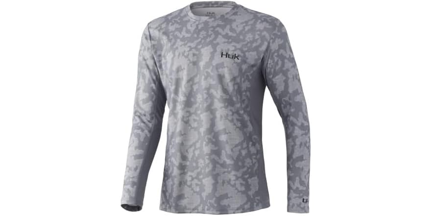 HUK Men's Icon Fishing Hoodie - UPF 50+ Sun Protection, Quick-Dry & Breathable Long Sleeve Shirt