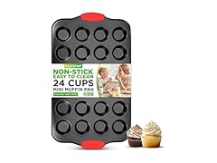 NutriChef 24-Cup Nonstick Mini Muffin Pan