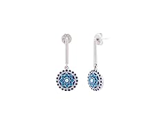 Navicia Azure Mughal Motif Drop Earrings