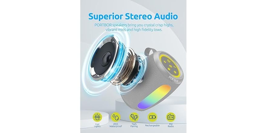 Portbor String Gd Shop PORTBOR Wireless Bluetooth Speaker