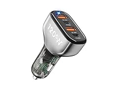 SONRU 4 Port 120W USB C Car Charger
