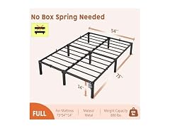OUTLANE Full Metal Bed Frame 14 Inch