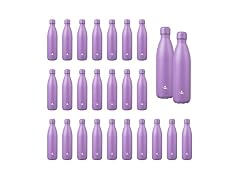 Konokyo 24 Pack 25 oz Water Bottle Lavender 