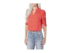 Amazon Essentials Womens Georgette Ruffle Blouse