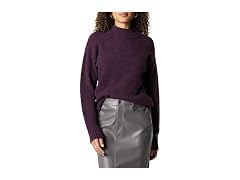The Drop Women Carolina Shoulder Mock Pullover