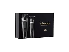 JRL Diamante Clipper & Trimmer Set DI2025B – Brushless Motor, Fade Blade, Smart Clip Technology, Reset IQ Charge, 8200 RPM, 4-Hour Run Time for Barbers & Stylists (Black) (Open Box)