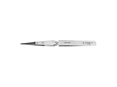 Excelta 159D-RTN Tweezers Carbon Fiber