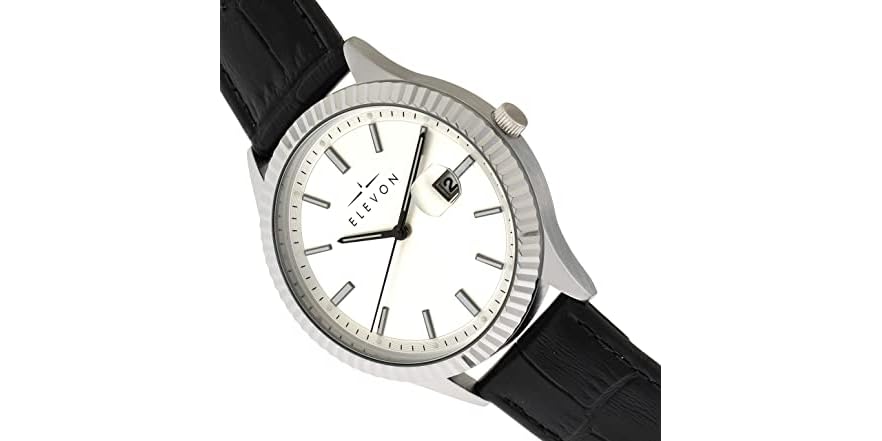 Concrode Elevons Elevon Concorde Leather Watch+Date