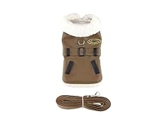 DOGGIE DESIGN Brown and Black Faux Leather B