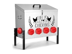 Tgeyd 95 lb Chicken Feeder with 10