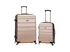 Rockland Melbourne Hardside Luggage, Champagne, 2 Piece