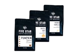 (3 Pack) Five Star Coffee Whole Bean Fall Flavors