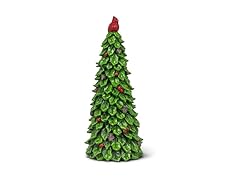 Abbott Collection Holly Tree with Cardinal Decorative Figurine