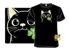 Lucky Black Cat Clover