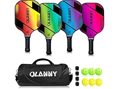 (4 Pack) OLANNY Graphite Pickleball Paddles Set