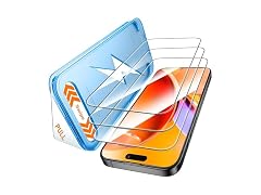 Mkeke for iPhone 16 Pro Max Screen Protector 3 Pack