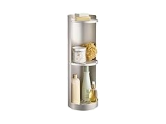 iDesign Freestanding 3-Tier Rotating Bathroom Organizer - Satin