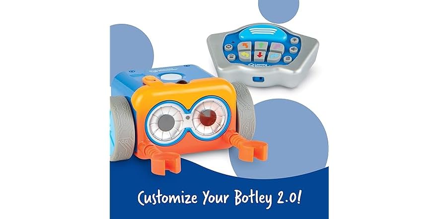 Learning Resources Rivestimenti Colorati Per Botley 2.0 - Confezione Argento E Rosso (Accessori, Botley Non Incluso) Dai 5 Anni