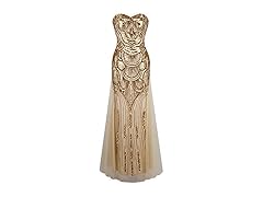 Angel Fashions Womens Sequin Dress