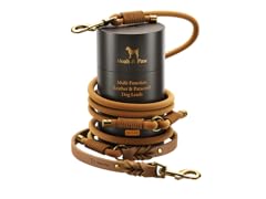 NOAH & PAW Leather Paracord Dog Leash
