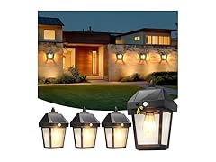 4 Pack Motion Sensor Wall Lanterns