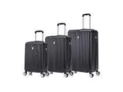 Tucci Italy Lustria 3-Piece Hardside Travel Suitcase Set