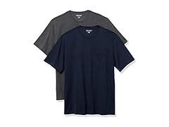 Amazon Essentials Men 2-Pack Short-Sleeve Pocket